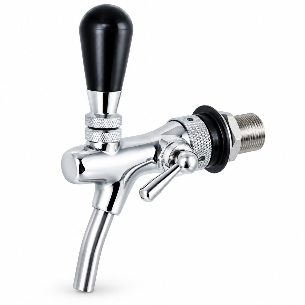 Grifo de cerveza cromado con compensador 5/8” – 35 mm