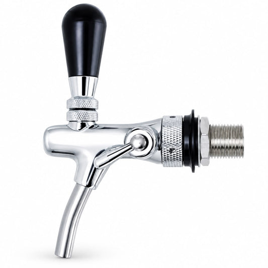 Grifo de cerveza cromado con compensador 5/8” – 35 mm