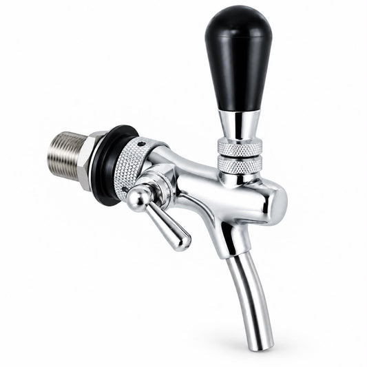 Grifo de cerveza cromado con compensador 1/2” – 35 mm
